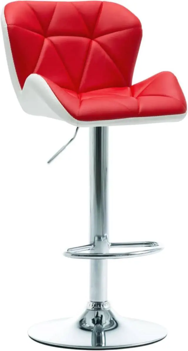 Main image of vidaXL Bar Stool Red Faux Leather