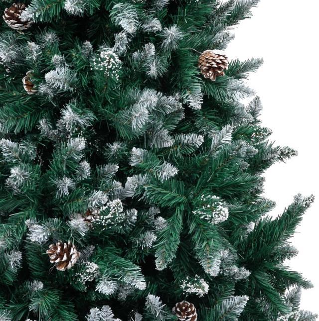 Alt view image 8 of 8 - vidaXL Christmas Tree Artificial Xmas Tree with Pine Cones and White Snow