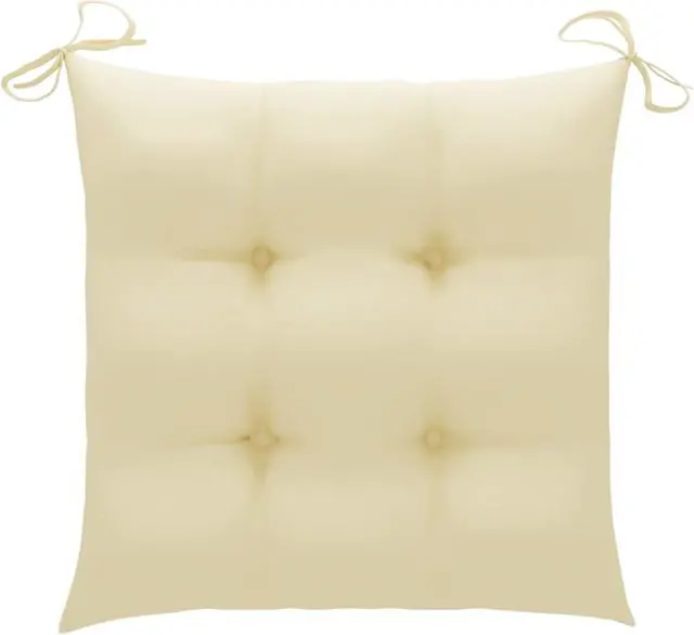 Alt view image 8 of 13 - vidaXL Chair Cushion 2 Pcs Outdoor Patio Seat Cushion Cream White Oxford Fabric