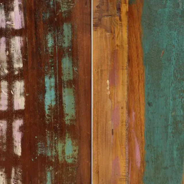Alt view image 9 of 11 - vidaXL Dining Table 55.1"x27.6"x29.5" Solid Reclaimed Wood