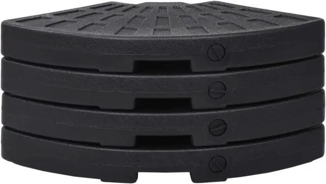 Alt view image 7 of 12 - vidaXL Outdoor Umbrella Base Patio Parasol Stand Parasol Base Garden Porch Black