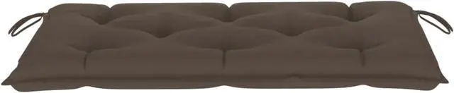 Alt view image 8 of 13 - vidaXL Bench Cushion Outdoor Water Repellent Bench Cushion Taupe Oxford Fabric