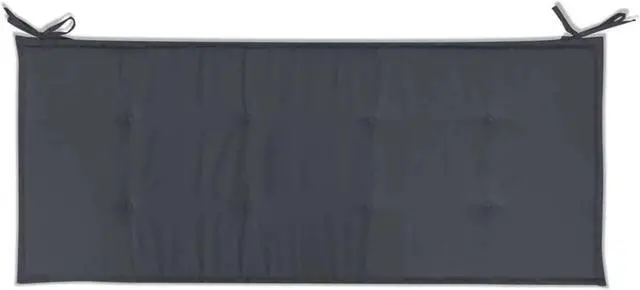 Alt view image 9 of 11 - vidaXL Garden Bench Cushion Anthracite 120x50x4 cm Oxford Fabric