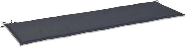 Alt view image 7 of 13 - vidaXL Bench Cushion Water Repellent Garden Cushion Anthracite Oxford Fabric