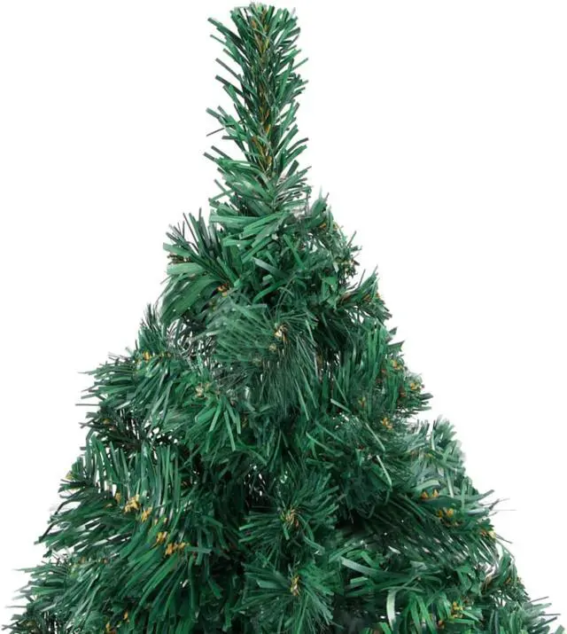 Alt view image 17 of 18 - vidaXL Christmas Tree Artificial Tree with Stand and Thick Branches Green PVC