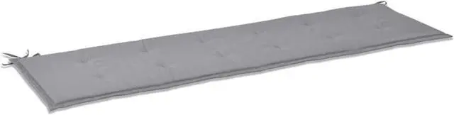 Alt view image 7 of 12 - vidaXL Bench Cushion Water Repellent Garden Seat Cushion Gray Oxford Fabric