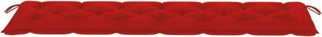 Alt view image 8 of 8 - vidaXL Bench Cushion Outdoor Water Repellent Bench Cushion Pad Red Oxford Fabric