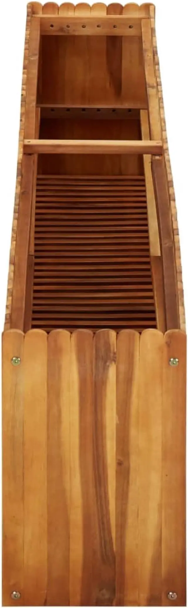 Alt view image 9 of 14 - vidaXL Raised Garden Bed Raised Flower Bed Raised Garden Box Solid Acacia Wood