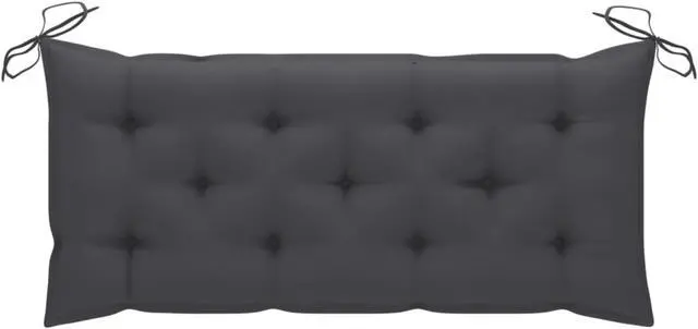 Alt view image 6 of 15 - vidaXL Bench Cushion Water Repellent Seat Cushion Anthracite Oxford Fabric
