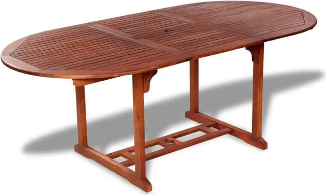 Alt view image 7 of 12 - vidaXL Outdoor Dining Table Extendable Garden Patio Table Solid Acacia Wood