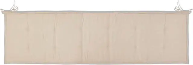 Alt view image 8 of 12 - vidaXL Bench Cushion Water Repellent Garden Seat Cushion Cream Oxford Fabric