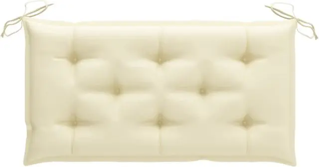 Alt view image 6 of 13 - vidaXL Bench Cushion Water Repellent Seat Cushion Cream White Oxford Fabric