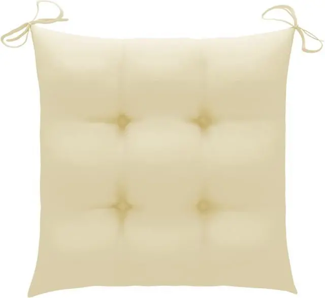 Alt view image 8 of 12 - vidaXL Chair Cushion 4 Pcs Outdoor Patio Seat Cushion Cream White Oxford Fabric