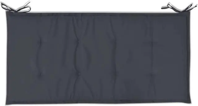 Alt view image 9 of 12 - vidaXL Garden Bench Cushion Anthracite 100x50x4 cm Oxford Fabric