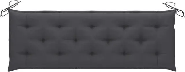 Alt view image 6 of 10 - vidaXL Bench Cushion Water Repellent Seat Cushion Anthracite Oxford Fabric
