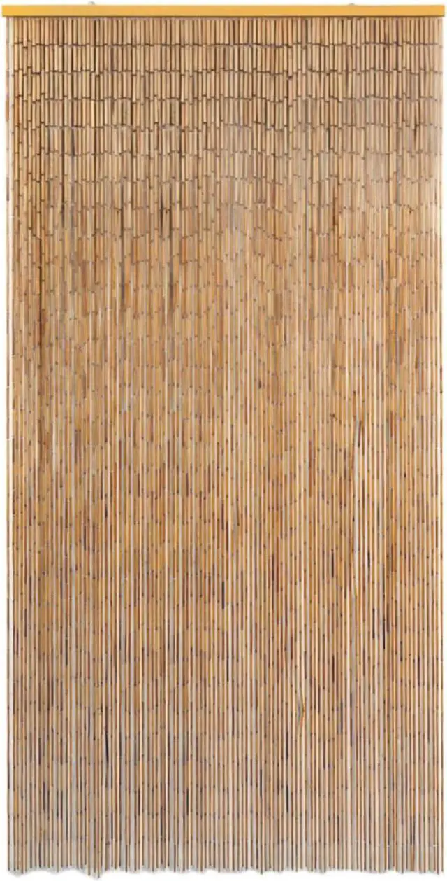 Alt view image 6 of 11 - vidaXL Insect Door Curtain Bamboo 39.4"x78.7" Anti Mosquito Protector Screen
