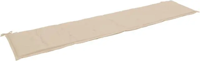 Alt view image 10 of 17 - vidaXL Bench Cushion Water Repellent Garden Seat Cushion Beige Oxford Fabric