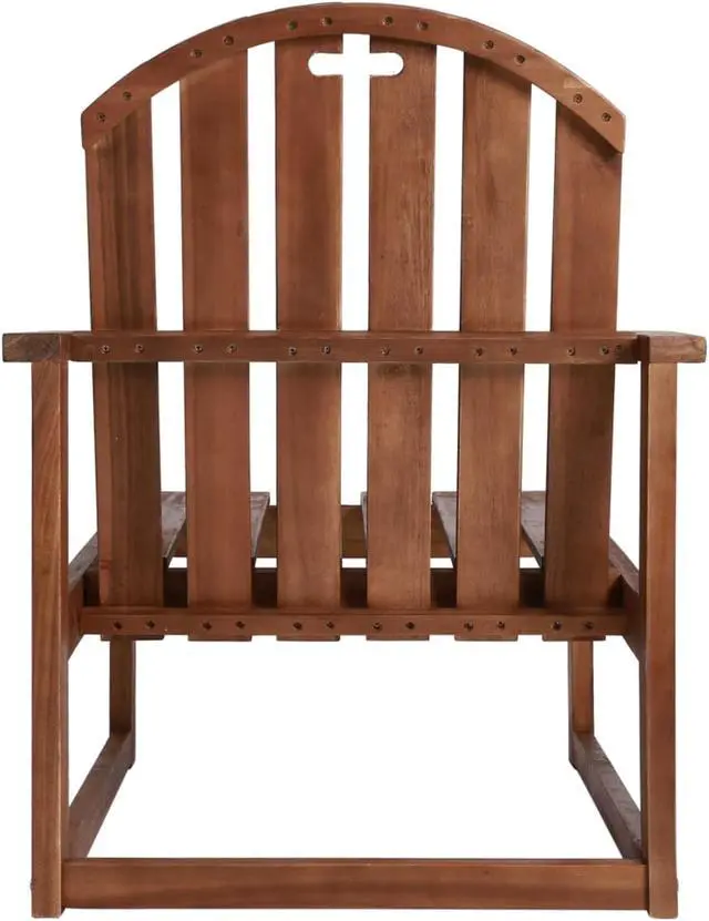 Alt view image 11 of 12 - vidaXL Patio Chairs 2 Pcs Patio Dining Chair with Armrest Solid Wood Acacia