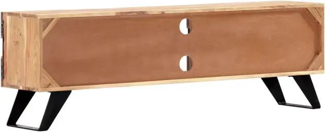 Alt view image 11 of 11 - vidaXL TV Stand TV Unit Sideboard TV Console Media Cabinet Solid Acacia Wood