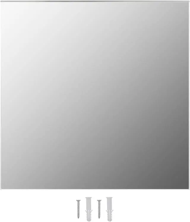 Alt view image 8 of 14 - vidaXL Wall Mirror Transparent Glass 16 x 16 in Minimalistic