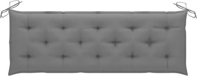 Alt view image 6 of 10 - vidaXL Bench Cushion Outdoor Water Repellent Seat Cushion Gray Oxford Fabric