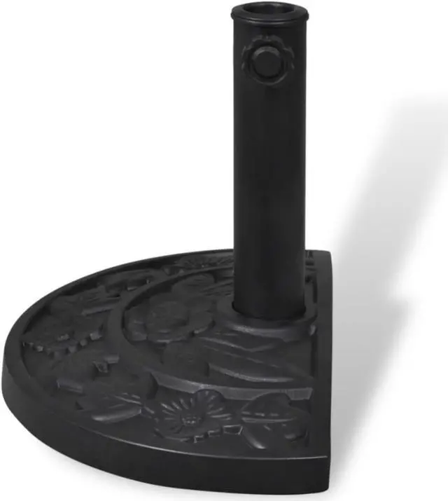 Alt view image 3 of 9 - Resin Half Round Parasol Base