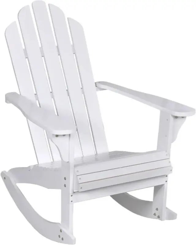 Main image of vidaXL Garden Rocking Chair Wood White