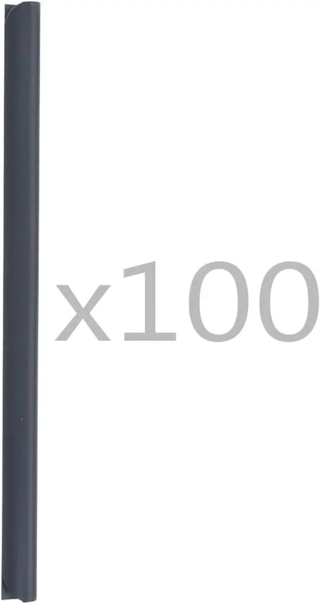 Alt view image 5 of 6 - vidaXL Fence Clip Fence Strip Fastening Screen Clip 100 Pcs PVC Anthracite
