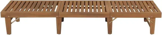 Alt view image 11 of 11 - vidaXL Patio Lounge Chair Outdoor Sunbed Folding Sunlounger Solid Acacia Wood