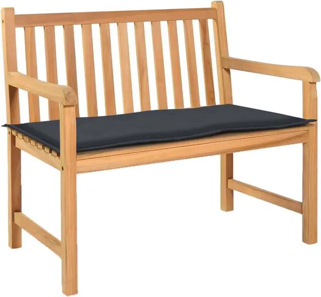 Alt view image 6 of 12 - vidaXL Garden Bench Cushion Anthracite 100x50x4 cm Oxford Fabric