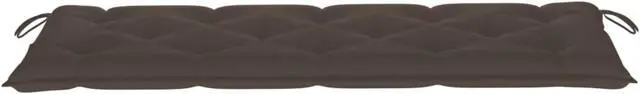 Alt view image 8 of 10 - vidaXL Bench Cushion Outdoor Water Repellent Bench Cushion Taupe Oxford Fabric