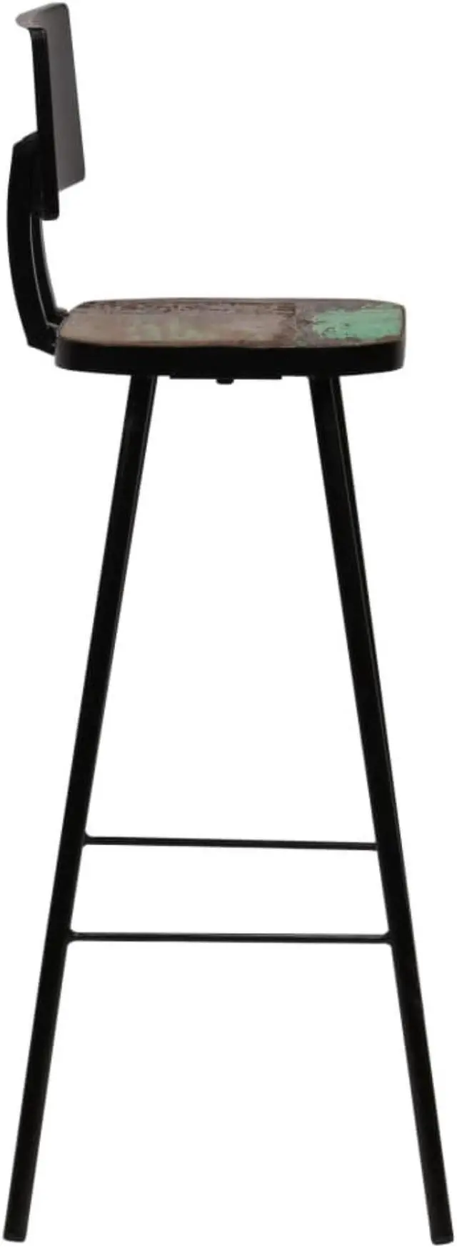 Alt view image 11 of 14 - vidaXL Bar Stools Counter Height Stool Island Stool 4 Pcs Solid Reclaimed Wood