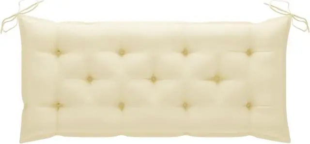 Alt view image 6 of 10 - vidaXL Bench Cushion Water Repellent Seat Cushion Cream White Oxford Fabric