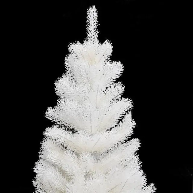 Alt view image 8 of 18 - vidaXL Christmas Tree Artificial Xmas Tree with Needle-Shaped Branches White