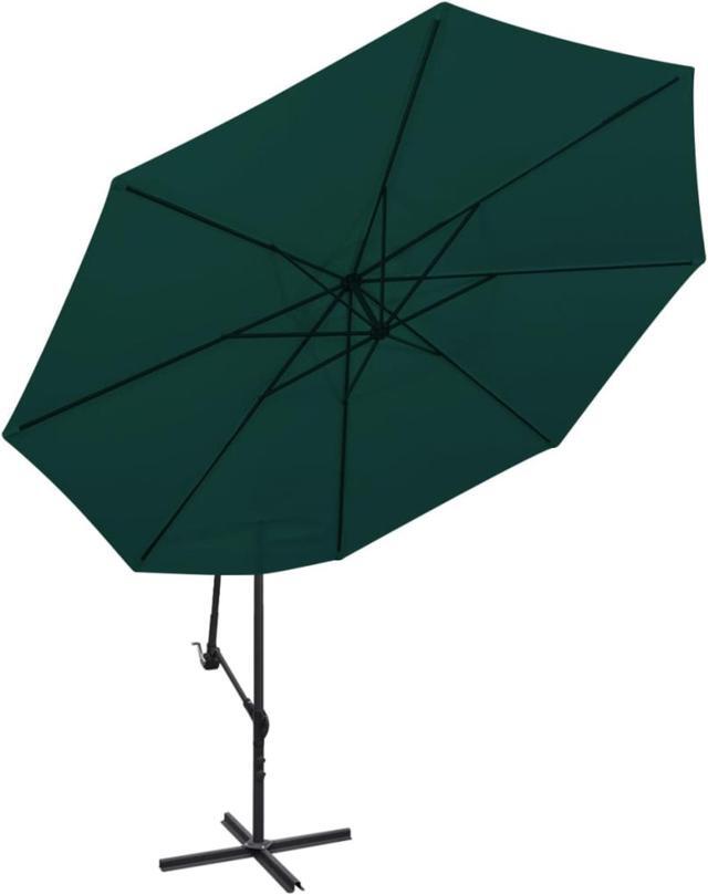 Alt view image 10 of 15 - vidaXL Garden Parasol with Steel Pole 250x250 cm Anthracite