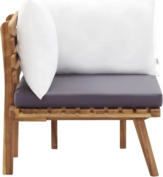 Main image of vidaXL Garden Corner Sofa with Cushions Solid Acacia Wood