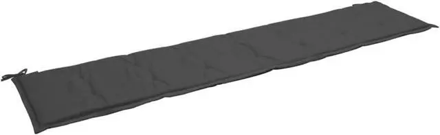 Alt view image 8 of 14 - vidaXL Garden Bench Cushion Anthracite 200x50x4 cm Oxford Fabric