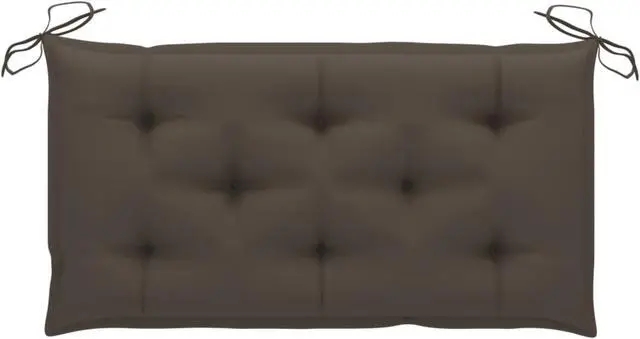 Alt view image 6 of 13 - vidaXL Bench Cushion Outdoor Water Repellent Bench Cushion Taupe Oxford Fabric