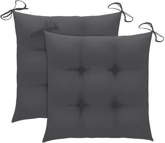 Alt view image 7 of 13 - vidaXL Chair Cushion 2 Pcs Outdoor Patio Seat Cushion Anthracite Oxford Fabric