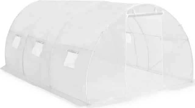 Alt view image 8 of 12 - vidaXL Greenhouse Outdoor Grow House Green House for Plant Growing Gardening
