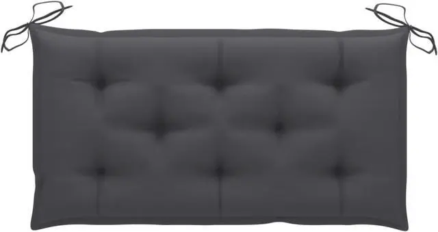 Alt view image 6 of 13 - vidaXL Bench Cushion Water Repellent Seat Cushion Anthracite Oxford Fabric