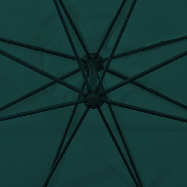 Alt view image 9 of 15 - vidaXL Garden Parasol with Steel Pole 250x250 cm Anthracite