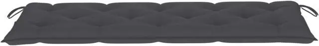 Alt view image 8 of 10 - vidaXL Bench Cushion Water Repellent Seat Cushion Anthracite Oxford Fabric