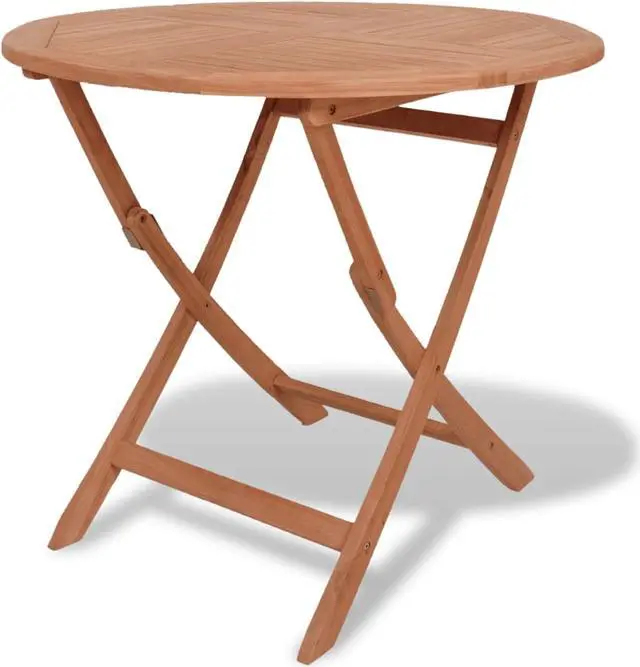Alt view image 7 of 14 - vidaXL Outdoor Dining Table Folding Patio Table Garden Furniture Solid Teak Wood