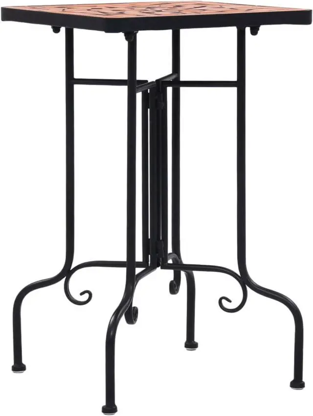 Alt view image 10 of 14 - vidaXL Side Table Patio Plant Table Stand Flower Pot Stand Terracotta Ceramic