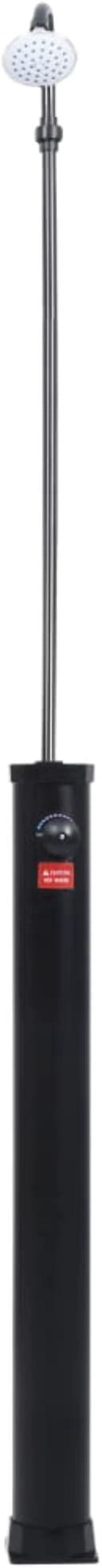 Alt view image 3 of 12 - vidaXL Garden Solar Shower Black 84.6" 2.1 gal