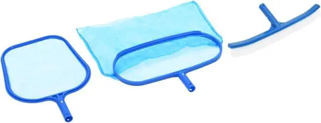 Alt view image 8 of 12 - vidaXL Pool Cleaning Kit Pool Maintenance Kit Care Kit Vacuum Skimmer 3 Piece