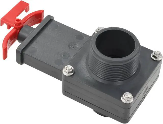 Alt view image 9 of 13 - vidaXL 2x Pool Gate Valve 1.5"  Black Swimming Pool Valve Pool Ball Valves