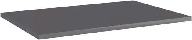 Alt view image 7 of 13 - vidaXL Bookshelf Boards Floating Shelf 8 Pcs High Gloss Gray Engineered Wood