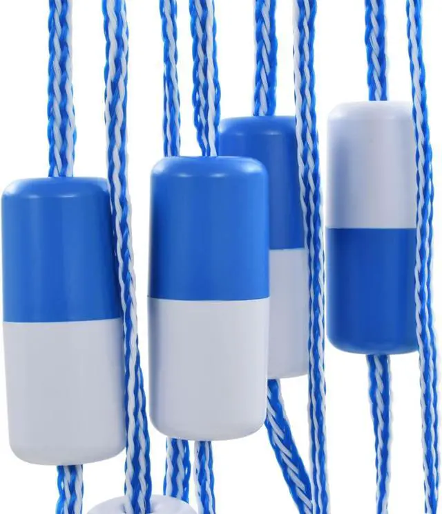 Alt view image 10 of 13 - vidaXL Pool Rope Divider Swimming Pool Rope with 9 Floats and 2 Hooks 6.4'